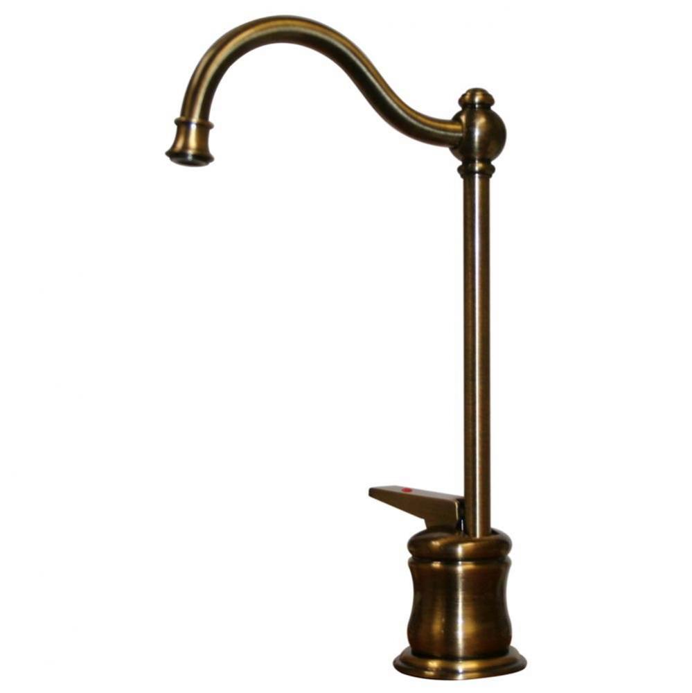 Point of Use Instant Hot Water Faucet with Traditional Spout and Self Closing Handle