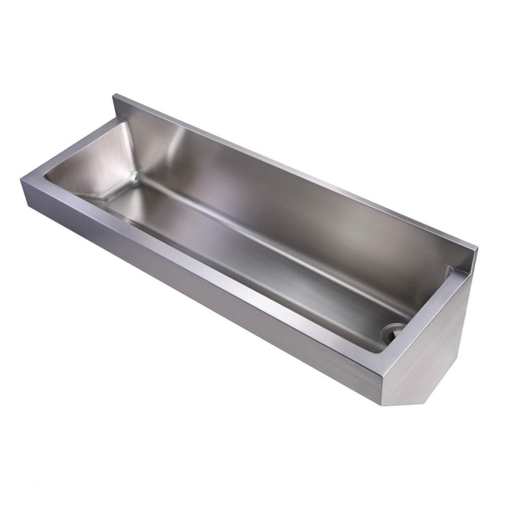 Noah''s Collection Brushed Stainless Steel Commercial Single Bowl Wall Mount Utility Sin