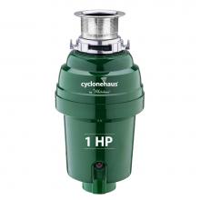 Whitehaus WH007-C - cyclonehaus High Effciency Garbage Disposal with Solid Brass Flange and Quiet Operation