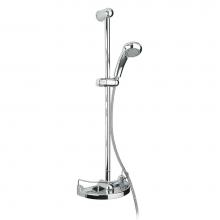 Whitehaus WH50124-C - Metrohaus Shower Set Includes Slidebar, Hand Held Shower, Hose and Accessories Basket