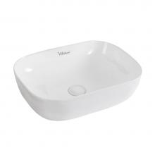 Whitehaus WH71333 - Isabella Plus Collection Rectangular Above Mount Basin with Center Drain