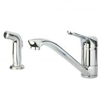 Whitehaus WH76574-C - Metrohaus Single Lever Faucet with Matching Side Spray