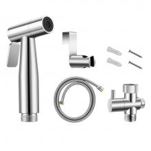 Whitehaus WH771-C - Spahaus Stainless Steel Hand-Held Bidet Sprayer Set