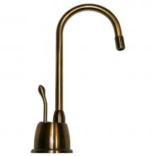 Whitehaus WHFH-H4640-AB - Point of Use Instant Hot Water Faucet with Gooseneck Spout and Self Closing Handle