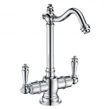 Whitehaus WHFH-HC1006-C - Point of Use Instant Hot/Cold Water Drinking Faucet with Traditional Swivel Spout