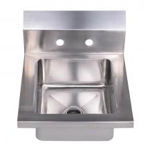 Whitehaus WHHS14 - Noah''s Collection Small Utility Single Bowl Drop-in/Wall Mount Hand Sink with 6'&a