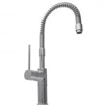 Whitehaus WHLX78558-C - Metrohaus Commercial Single Lever Kitchen Faucet with Flexible Spout