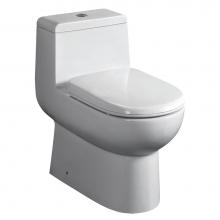 Whitehaus WHMFL3351-EB - Magic Flush Eco-Friendly One Piece Toilet with a Siphonic Action Dual Flush System,  Elongated Bow