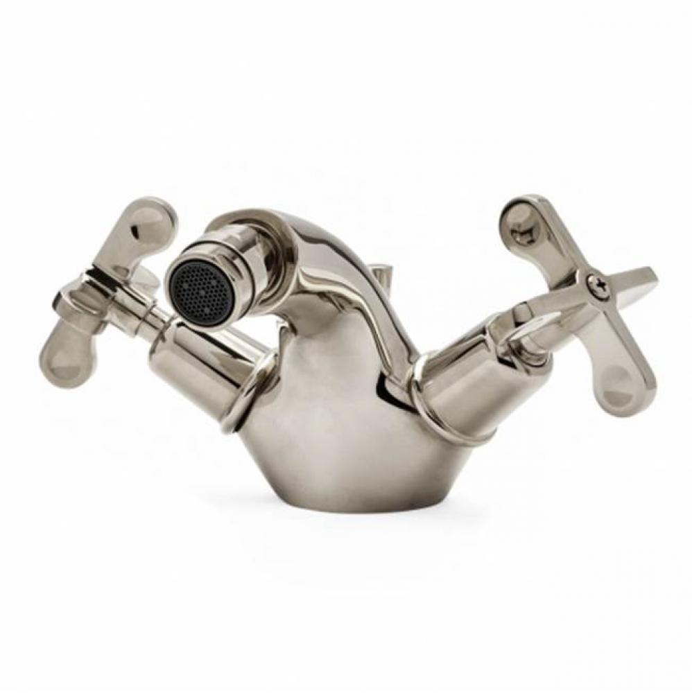 Henry One Hole Bidet Fitting with Cross Handles in