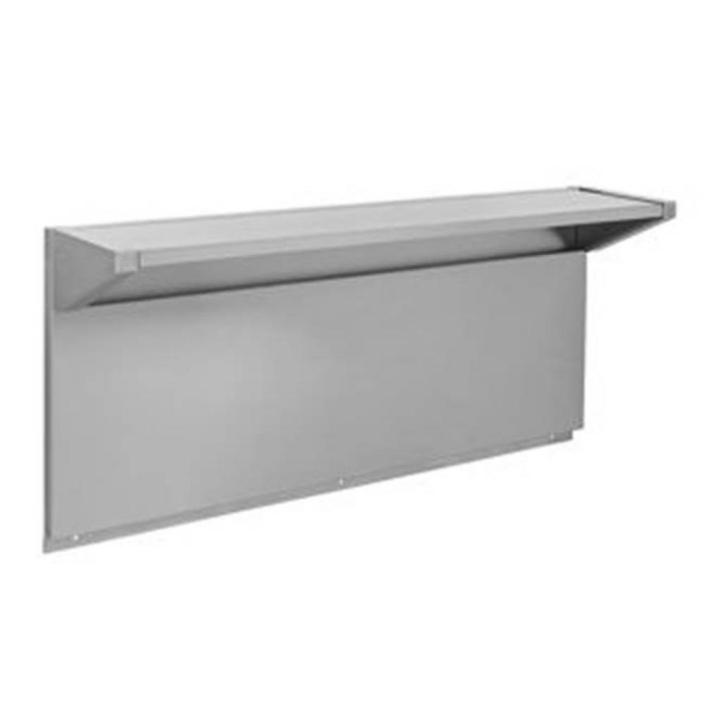 Range Hood Backsplash: 48-In Ka Urso 21-In W/Shelf