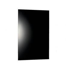 WarmlyYours IP-EM-GLS-BLK-0600 - WarmlyYours Ember Heating Panel Glass Black Plug-in 600W - 35 in. x 24 in.,