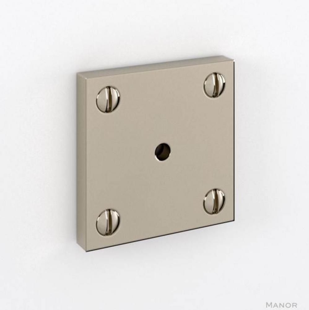 Manor 1-3/4'' X 1-3/4'' Square Backplate Surface Mount -Relieved Bronze