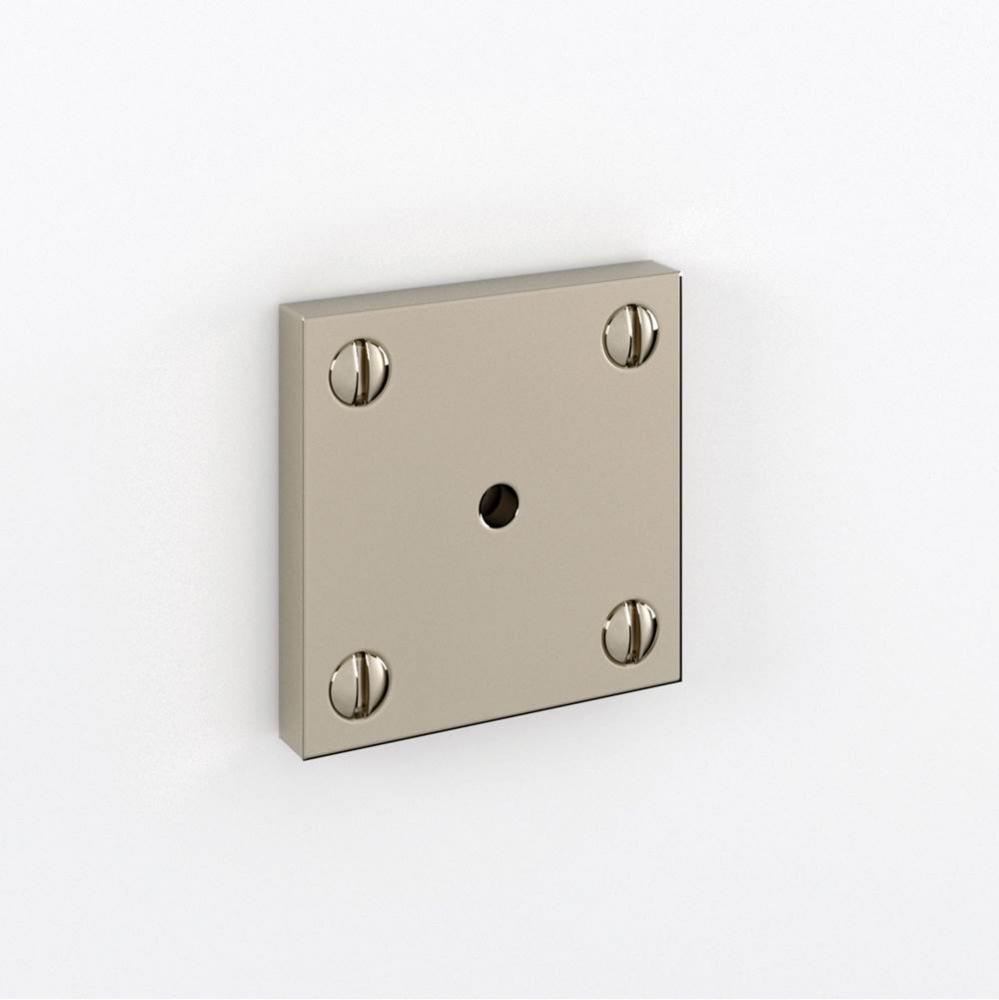 Manor 1-3/4'' X 1-3/4'' Square Backplate Surface Mount -Burnished Antique Nick