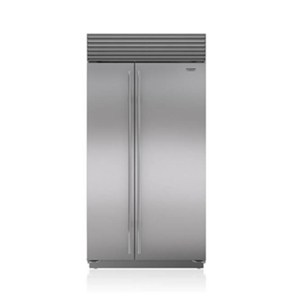 42'' BUILT-IN, SIDE-BY-SIDE, INTERNAL ICE & WATER DISPENSER, SS, PRO