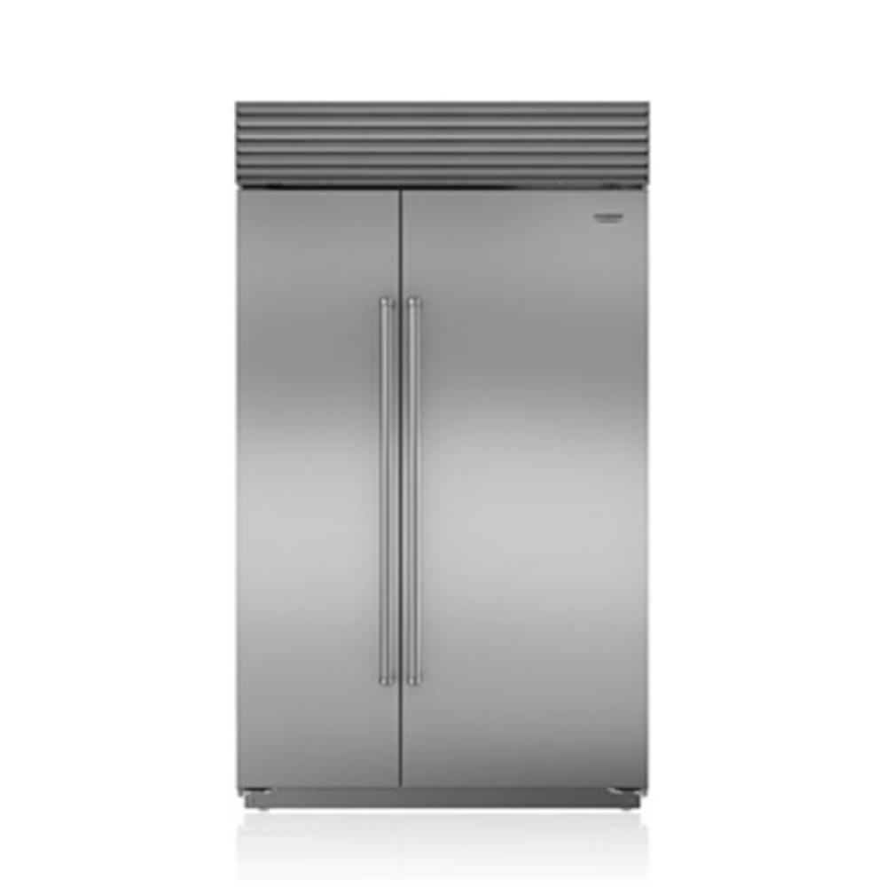 48'' BUILT-IN, SIDE-BY-SIDE, INTERNAL ICE & WATER DISPENSER, SS, TUBULAR