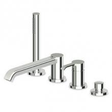 Zucchetti Faucets ZON455.1950 - 4 Hole Bath Tub Single Lever Mixer