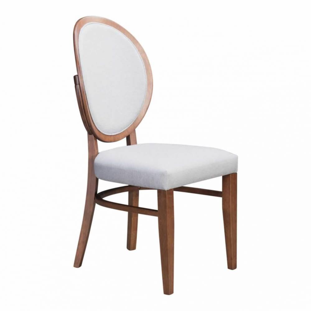 Regents Dining Chair (Set of 2) Walnut and Gray
