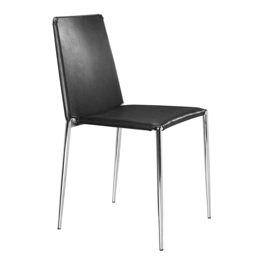 Alex Dining Chair (Set of 4) Black