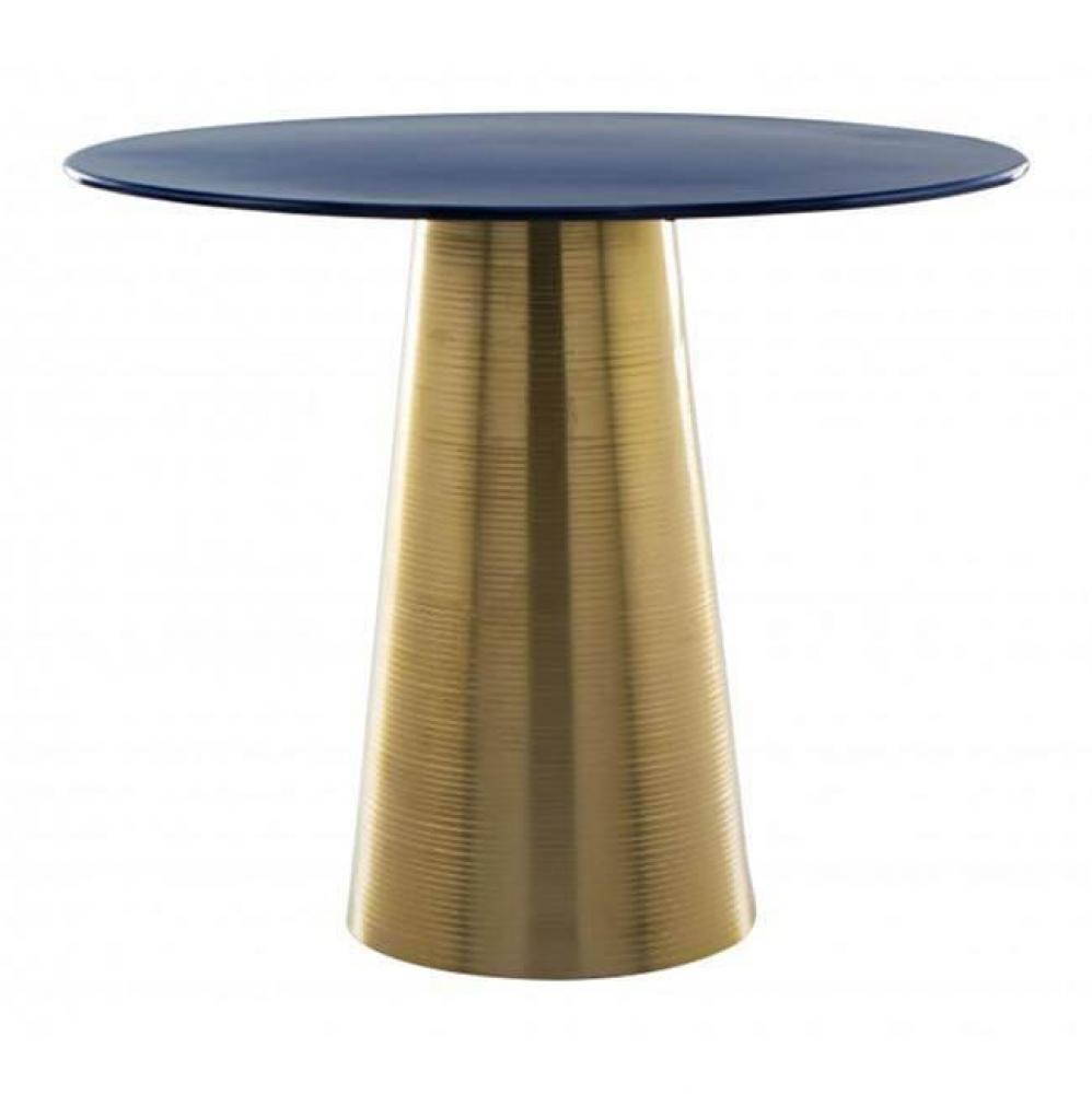 Reo Side Table Blue and Gold