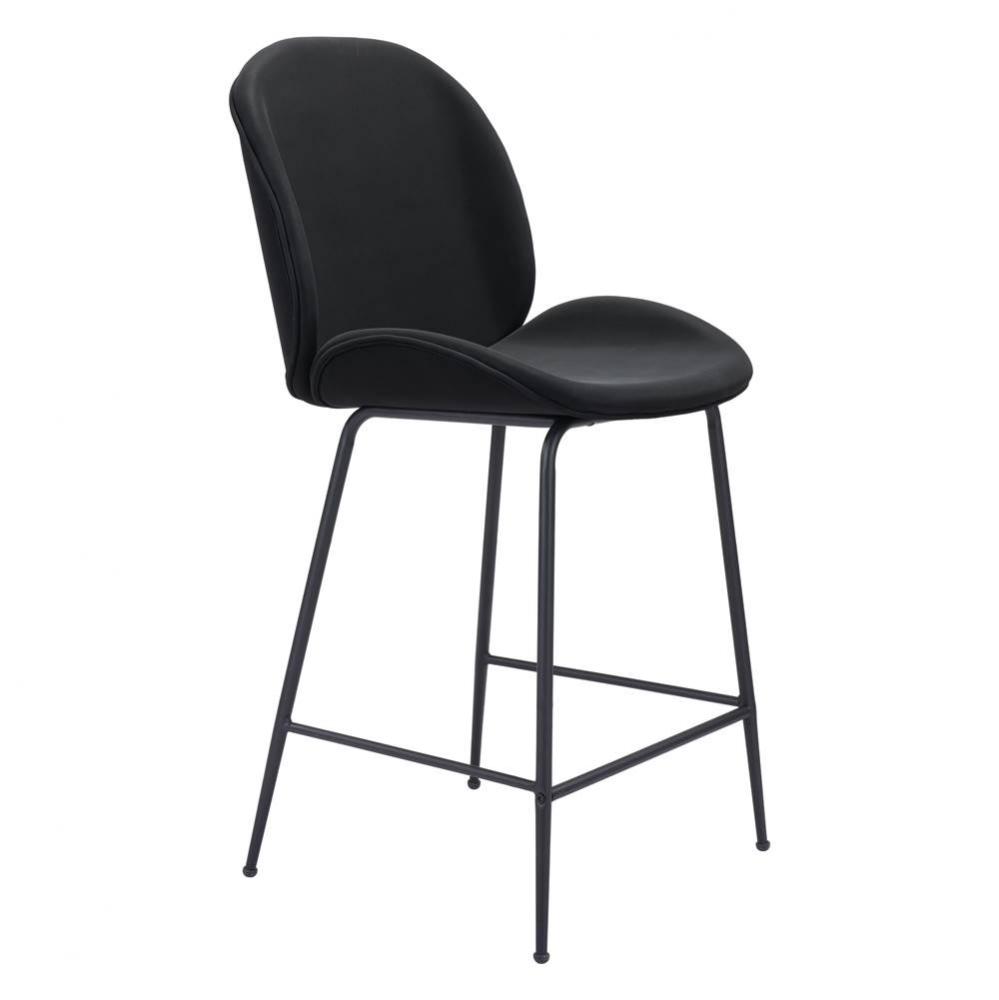 Miles Counter Chair Black