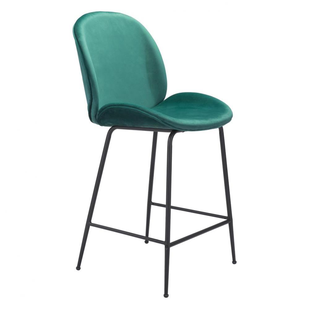 Miles Counter Chair Green