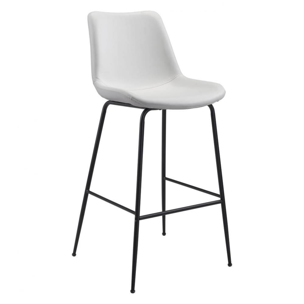 Byron Bar Chair White