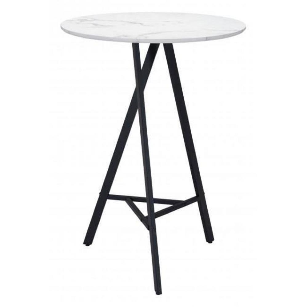 Rouen Bar Table White