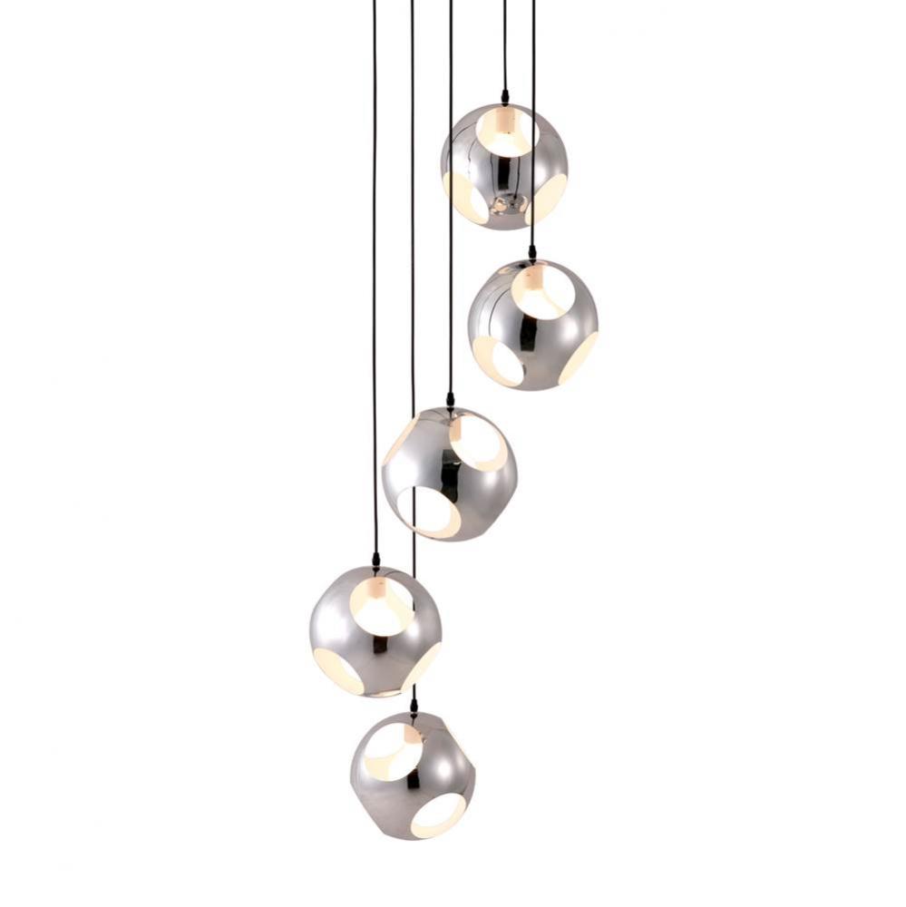 Meteor Shower Ceiling Lamp Chrome