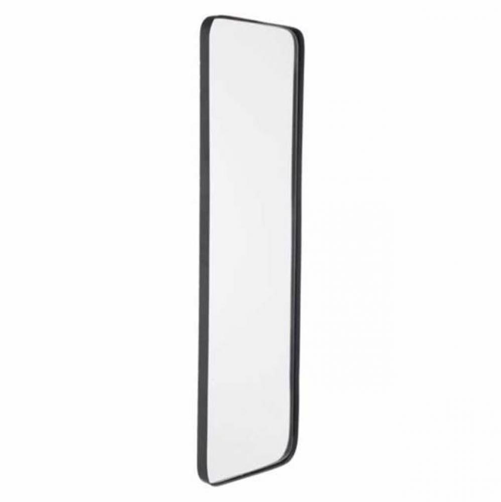 Rectangular Metal Back Mirror Black