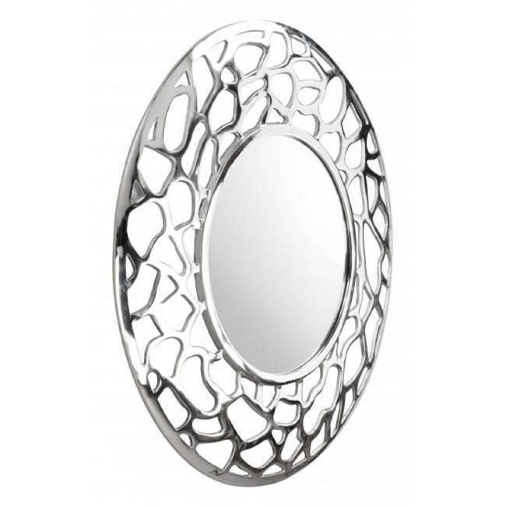 Reef Round Mirror Aluminum