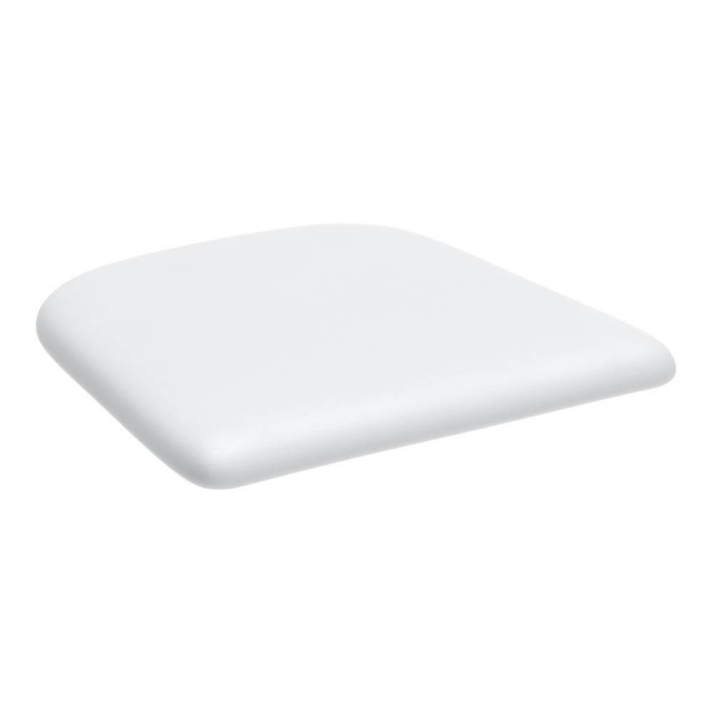 Elio Leather Seat Cushion White