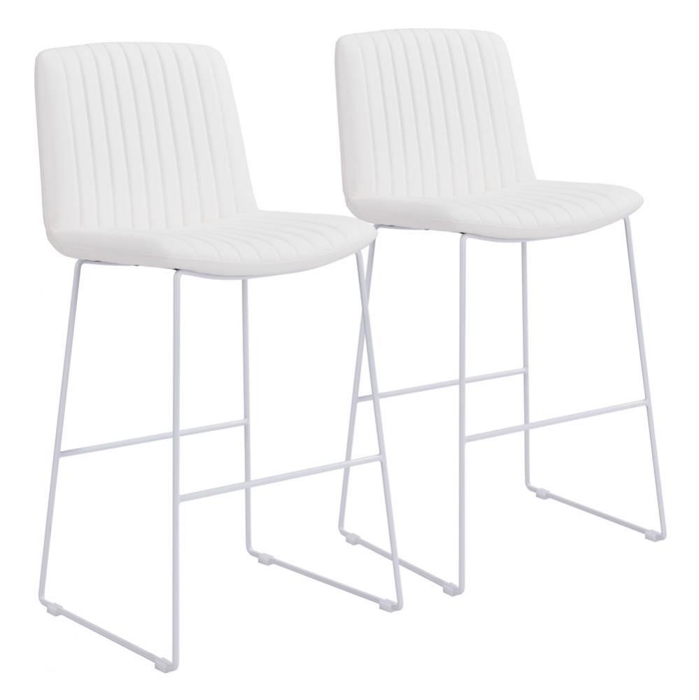 Mode Bar Chair (Set of 2) White
