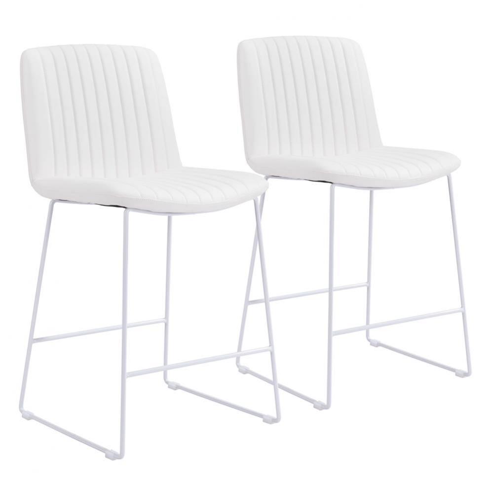 Mode Counter Chair (Set of 2) White