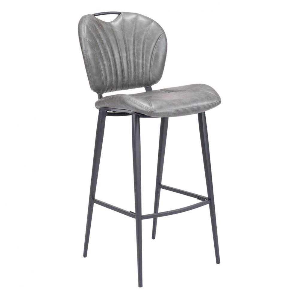 Terrence Bar Chair Vintage Gray