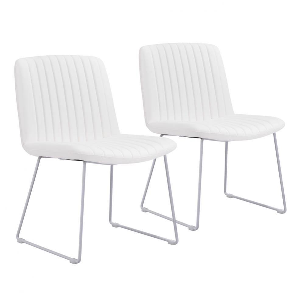 Joy Dining Chair (Set of 2) White