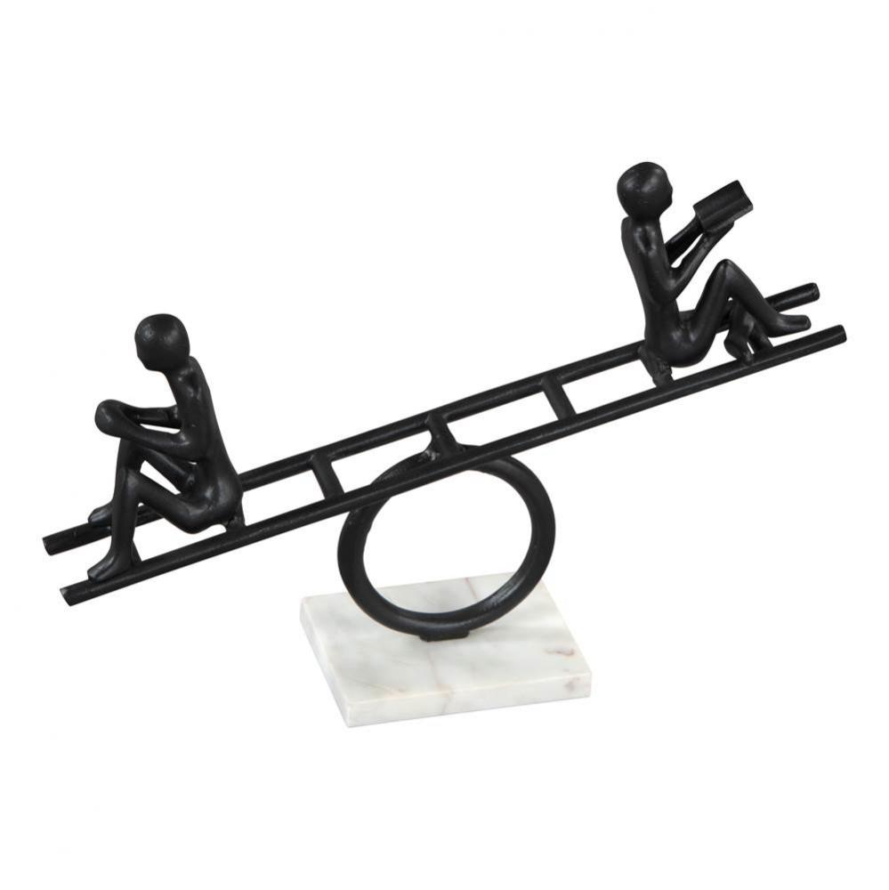 Teeter Table Art Black and White