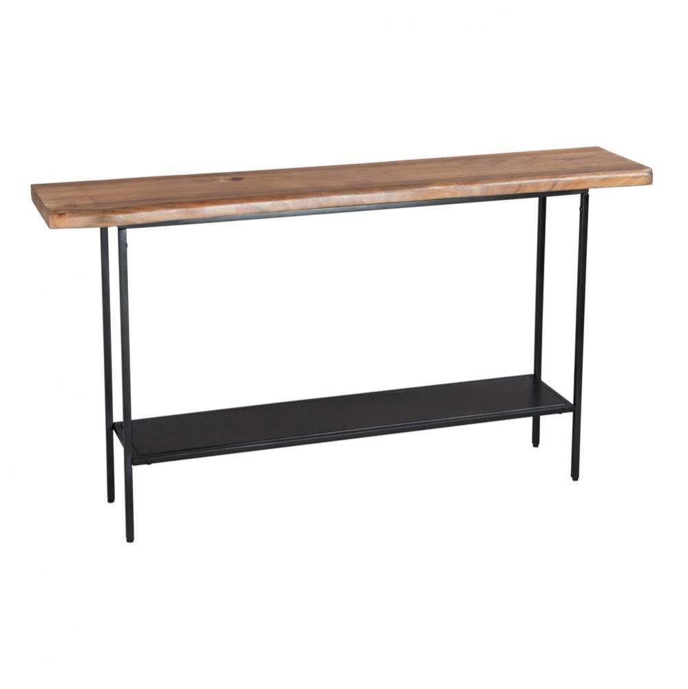 Mezza Console Table Natural and Black