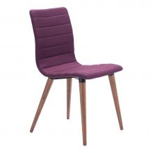 Zuo 100275 - Jericho Dining Chair Purple (Set of 2)