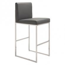 Zuo 100643 - Genoa Barstool Gray