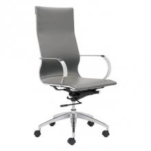 Zuo 100834 - Glider High Back Office Chair Gray