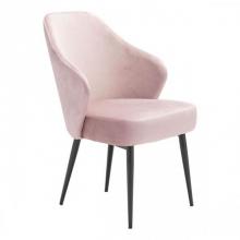 Zuo 101076 - Savon Dining Chair Light Pink Velvet