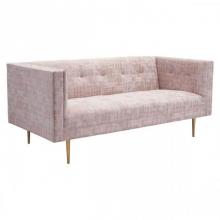 Zuo 101137 - Oasis Sofa Pink Velvet