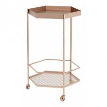 Zuo 101478 - Hex Bar Cart Gold