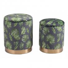 Zuo 101802 - Benson Storage Ottoman Set Green