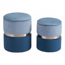 Zuo 101805 - Lilith Storage Ottoman Set Blue