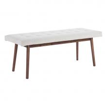 Zuo 101874 - Casper Bench Beige and Natural