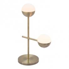 Zuo 56050 - Waterloo Table Lamp White and Brushed Bronze