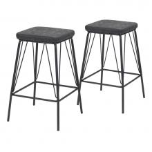 Zuo 109511 - Samuel Barstool (Set of 2) Vintage Black