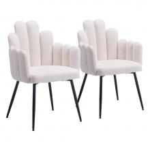 Zuo 109657 - Noosa Dining Chair (Set of 2) Ivory