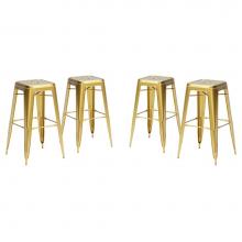 Zuo 108138 - Marius Barstool (Set of 4) Brass